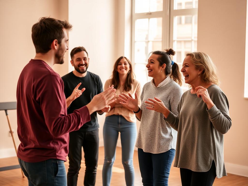 Partecipanti durante un corso — Improvvisazione Teatrale